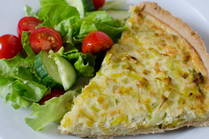 Quiche z porami